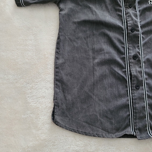 Vintage STARTER LA Oakland Las Vegas Raiders NFL 🏈 Acid Wash Baseball Jersey - Picture 2 of 10